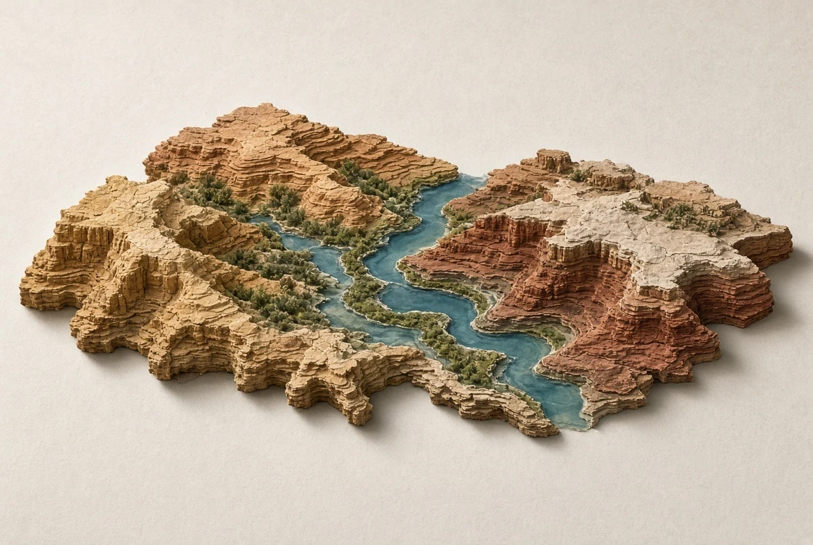 A wide tactile overview of the Flow Commons world