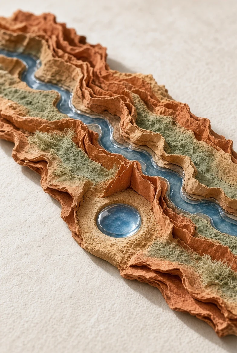 A small paper seed carrying one reflection